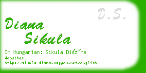 diana sikula business card